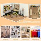 10x8 FT Outdoor Storage Shed,Metal Tool Sheds,Waterproof Outside Storage Shed,Large Storage Building with Lockable Door