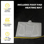 Portable Infrared Sauna, Full Size Personal Home Sauna Spa for Relaxation, Dry Heart Sauna Tent with Heating Foot Pad & Fortable Chair (L 31.5" x H 31.5" x H 62.9")