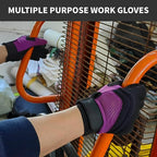 Thorn Proof&Puncture Resistant Gardening Gloves with Grip,Garden Glove for Women, Leather Yard Work Gifts