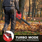 PowerSmart 40V 17" Brushless Cordless (Push) Lawn Mower + Leaf Blower (465 CFM), 4.0Ah Battery and Charger Included
