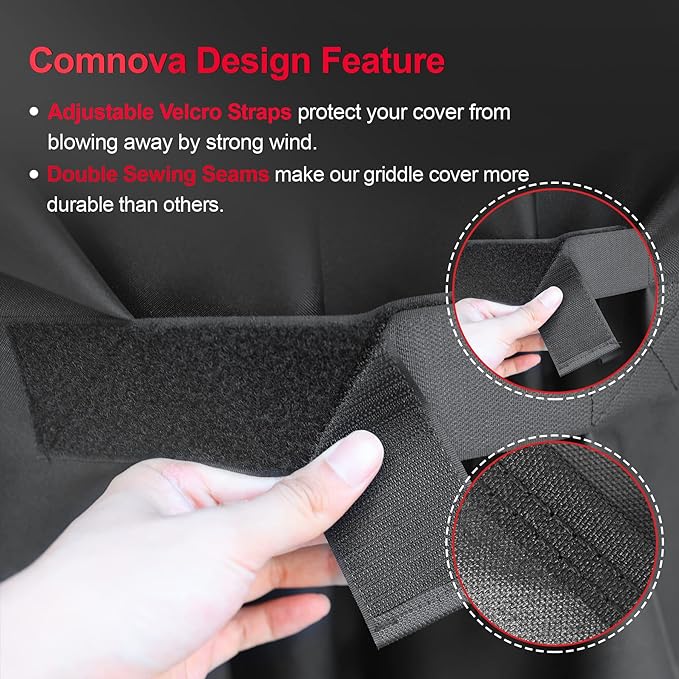 Comnova Grill Cover for Pit Boss Lexington - 600D Wood Pellet Smoker Cover for Pitboss Waterproof & Heavy Duty, Premium Pellet Cover for Pit Boss Lexington 500, Lexington 540, Pro 600 and Tailgater