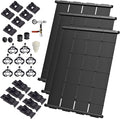 Industrial Grade Solar Pool Heater DIY Kit - Superior High-Wind Strapless Mounting System & Maximum Freeze Resistance (3-4'x12.5' / 150 Square Feet)
