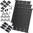 Industrial Grade Solar Pool Heater DIY Kit - Superior High-Wind Strapless Mounting System & Maximum Freeze Resistance (3-4'x7.5' / 90 Square Feet)