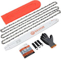 Savior 16 Inch Replacement Chainsaw Bar & R56 Chain, 3/8"LP Pitch, .043" Gauge, 56 Drive Links, Fits EGO Power+, Echo, Craftsman, Poulan, Homelite, Husqvarna, Ryobi And More (623000), 3 Chains+ 1 Bar