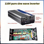 3500W Power Inverter 48V DC to 110V AC Converter with LED Display Dual AC Outlets Dual Fans Radiating for RV, Camp, Boat and Home Emergency Portable Pure Sine Wave Inverter (Smart Screen, 3500W 48V)