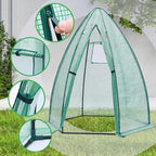 Portable Plant Protector from Animals, Ohuhu Greenhouse for Outsides with Durable PE Cover, Heavy Duty Green House with Zippered Door Mesh Window for Vegetables Flowers Fruits Herbs, 63x54x71 Inch