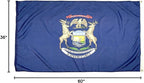 FlagSource Michigan Nylon State Flag, Made in the USA, 3x5'
