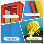 BOUNTECH Inflatable Water Slide, Dual Slides Kids Water Slide Park Bouncy Castle w/950W Blower, 2 Swimming Rings, Large Splash Pool, Backyard Outdoor Blow up Water Slides Inflatables for Big Kids