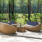 JMGBird Outdoor Pillows, Water Resistance Throw Pillows with Inserts,18x18 Inch,Pack of 2