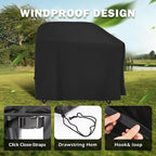 Grill Cover for Traeger Woodridge Pellet Grill TFB86MLH, Outdoor Griddle Cover for Traeger Pellet Smoker Grill, Waterproof BBQ Grill Cover for All Weather