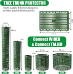 18pcs Tree Trunk Protector, Tree Guards Trunk Protector with Twist Ties, Resizable for Various Size Trees or Plants, Preventing Tree Bark Damage from Pruners, Mowers, and Rodents