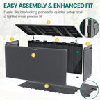 90 Gallon Outdoor Deck Box, Waterproof Outdoor Deck Box, Durable Resin Bin for Patio Cushions, Garden Tools and Pool Accessories, Lockable with UV Protection, Dark Gray, Patio Furniture