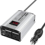 300W Power Inverter DC 12V to 110V AC Car Inverter with 4.8A Dual USB Car Adapter with LED Display