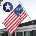 American Flag 2.5x4 FT, Flag For Front Porch,Embroidered Stars, Sewn Stripes, Brass Grommets, Tearproof 420D Nylon Material, All Weather Flag– Unmatched Durability in Any Weather.