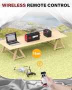 2000 Watts Pure Sine Wave Power Inverter 12V DC to 110V 120V AC Converter for Home RV Off Grid Truck Solar System Inverters with Type-C PD30W USB QC3.0 Port 4 AC Outlets LCD Display and Remote Control