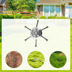 Steel Wire Grass Trimmer Head, 2025 New String Trimmer Replacement Head for Electric Battery Powered Cordless String Trimmer,6 Inch Wired Trimmer Blade for Lawn Mower Tray（2PC,6 Blade）