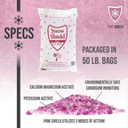 Peach Country Pink Ice Melt -25°F Effective, Eco-Friendly De-Icer, Fast-Acting Granules for Driveways, Walkways & Entryways, 45 lb Pail