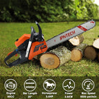60cc Gas Chainsaw 20 Inch 2-Cycle Petrol Chainsaw Handheld Cordless Chain saw for Wood Cutting Forest Farm Garden Use