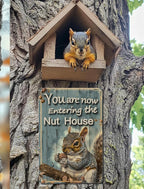 Funny Squirrels Signs Welcome To The Nut House Squirrels Stuff For Indoor Outdoor Decor 12x8 Inches You Are Now Entering The Nut House