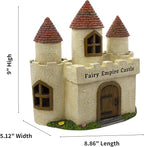 PRETMANNS Fairy Garden House – Large Fairy House for Outside – 9” High with Door That Opens – Sturdy Fairy Garden Building – Adorable Miniature Garden Accessories Supplies