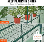 VEVOR Walk-in Green House, 55.5 x 55.5 x 78.7 inch, Portable Greenhouse with Shelves, High Strength PE Cover with Roll-up Zipper Door and Steel Frame, Set Up in Minutes, for Planting and Storage