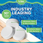 Rx Clear 3" Inch Chlorine Tabs | 25 Pounds | Individual Stabilized Chlorinating Tablets for Sanitizing Swimming Pools | Long Lasting, Slow Dissolving, and UV Protected