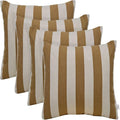 RSH DECOR: Sunbrella Square Throw Pillows Set of 4 | 24" x 24" | Water and Fade-Resistant Performance Fabric | Outdoor Pillow Covers with Down-Alternative Inserts | Maxim Heather Beige