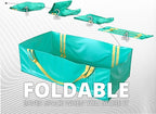Skywin Dumpster Bag, 2 Pack Foldable and Reusable Trash Bag for Waste Management, Multiple Times Use During Renovations Tear Resistant and Can Hold Up to 3,500 lbs (Green)