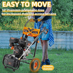 Gas Pressure Washer, 3500PSI Gas Power Washers 209CC 2.3GPM High Pressure Washers with 25FT Hose, 4 Quick-Connect Nozzles, Soap Tank, Axial Pump, Portable Pressure Washer Gas Powered for Car