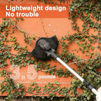 Weed Wacker Eater Cordless Battery Powered Electric Edger Lawn Tool Trimmer String Cordless Whacker Operated Grass Edger Cutter Black-Orange*1 Battery