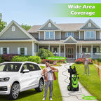Pressure Washer -5000PSI Power Washer with Foam Cannon 4 Quick Connect Nozzles, High Pressure Cleaning Machine for Driveways/Patios/Cars/Fences/Home Cleaning