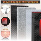 Infrared Home Steam Sauna Box, Portable Personal Full Body Sauna Spa Tent at Home for Relaxation with 660nm Red Light Therapy Lamp, 3L Steamer, Folding Chair, 15 Levels