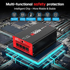 4000 Watt Power Inverter 12V DC to 110V AC Car Inverter with 4 AC Outlets, 30W Type-C Port, 3.1A USB Port, Remote Controller on LCD Screen, Peak 8000W Car Converter for Truck,Vehicles,Trip