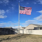 Homissor American Flags for Outside US Flag 4x6 Heavy Duty Outdoor USA Banner Embroidered Stars High Wind All Weather Sewn Stripes Brass Grommets