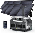 IEE P3200 3200W Solar Generator with 2x400W Solar Panels included, 2048Wh Solar Power Station, 1800W Fast Charging, Smart APP Control Emergency Power Station for Home, RVs, Outdoor Battery Backup