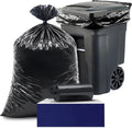 Plasticplace 64-65 Gallon Trash Can Liners for Toter │ 2.0 Mil │ Black Heavy Duty Garbage Bags │ 50” x 60” (50 Count)