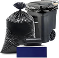 Plasticplace - W65LDBTL2RL 64-65 Gallon Trash Can Liners for Toter │ 2.0 Mil │ Black Heavy Duty Garbage Bags │ Rolls │ 49” x 59” (50 Count)