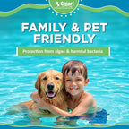 Rx Clear 1" Inch Chlorine Tabs | 1200 Pounds | Use Tablets as Bactericide, Algaecide, & Disinfectant in Swimming Pools | Stabilized, Long Lasting, Slow Dissolving, & UV Protected (24 x 50 LB Buckets)