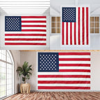 American Flag 8x12 Ft, Six Brass Grommets Multipurpose US Flag, Embroidered Stars, Sewn Stripes, Outdoor Heavy Duty Durable USA Flags, Hanging Indoor/Bedroom/Room/Wall American Flag