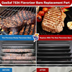 GasSaf 22.5 Flavorizer Bars 7536 for Weber Spirit 300 Side 3-Burner Grills, Spirit E/S-310, Spirit E/S-320, Spirit 700, Weber 900, Genesis Silver/Gold B C, Porcelain Grill Bars for Weber 7537 65903