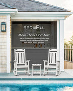 SERWALL Outdoor Rocking Chair White