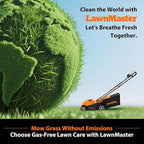 LawnMaster CLMF4815E 48V MAX* 15-inch Brushless Cordless Lawn Mower with 2X24V MAX* 4.0Ah Battery and a Dual Charger