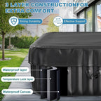 NAIZEA Inflatable Hot Tub - Outdoor Hot Tubs 2 to 4 Person, Portable Blow Up Spa Square Portable Hot Tub, 120 Soothing Bubble Air Jets, Cover, 2 Filter, 158 Gallon,57x57x25in