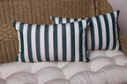 RSH DECOR Indoor Outdoor Sunbrella Throw Pillow Set of 4 – 2 (17x17) & 2 (12x20) | Fade & Water Resistant Decorative Pillows for Patio, Porch & Sofa | Mason Forest Green - Made in USA