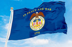 AGAS United States Merchant Marines Flag 2x3 Ft - Printed 200D Nylon Canvas Header Two Brass Grommets US Merchant Marines USMM Flag