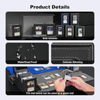 Marsguard Trading Card Deck Box with Commander Display，4 in 1 MTG Storage Holds 300+ Double-Sleeved Cards，3 Deck Boxes & Dice Tray Included，Fits MTG, TCG, PTCG & Sports Cards