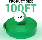 1.5" x 100' Pool Backwash Hose: Pool Drain Hose, Sump Pump Hose with Heavy-Duty 3-Layer, Lightweight, Kink-Resistant for Pool Drain, Irrigation
