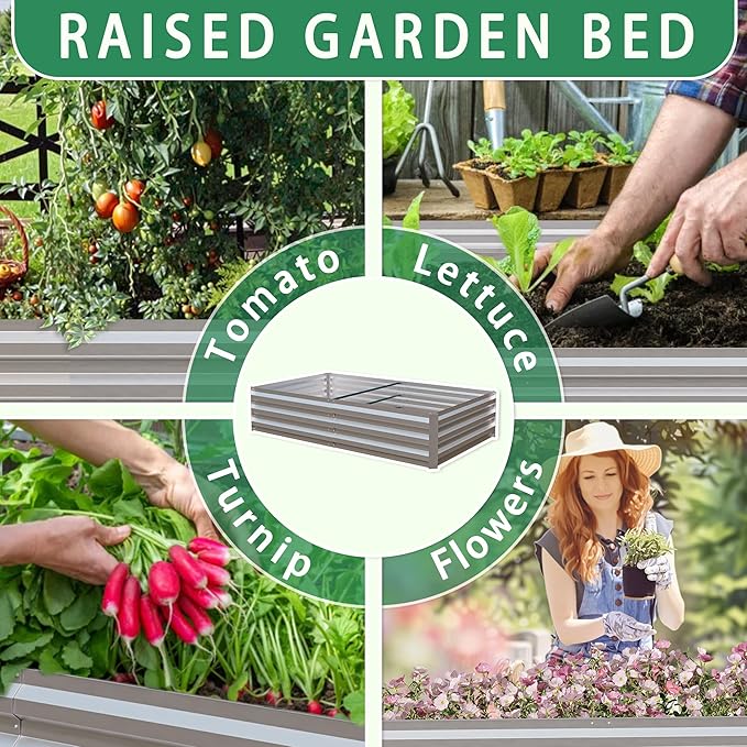 8.7x6.6x7 ft Walk-in Greenhouse, Portable Plant Hot House with Zipper Windows & Doors, Heavy-Duty PE Cover & Steel Frame, for Garden, Backyard