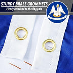 FLAGWIN Louisiana Flag 3x5 FT - 3 Ply Double Sided Polyester Louisiana State Flags with Brass Grommets - Vivid Color and Fade Proof State of Louisiana Flag 3x5 Outdoor