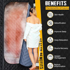 XL Portable Sauna Box, 4L Steamer Portable Steam Sauna for Home, Personal Sauna with Big Sauna Chair, Remote Control, Black, 1400W
